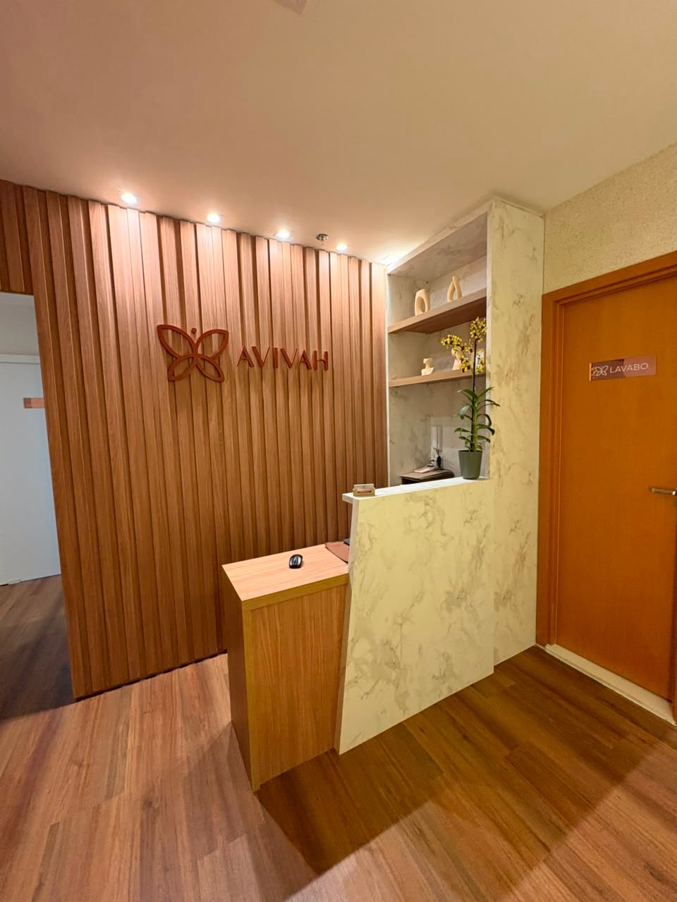 Recepção da Aviváh Estética & Spa